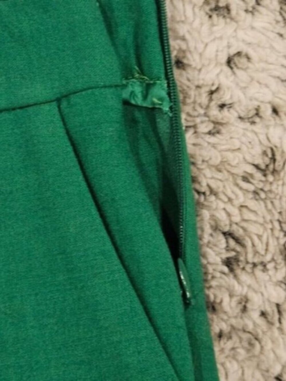 Lisa Perry Barneys New York SZ 4 Inspired 60's Kelly Green Festive Wide Leg Pant - Picture 5 of 14